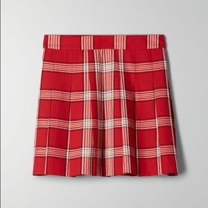 Aritzia Sunday Best Olive Skirt